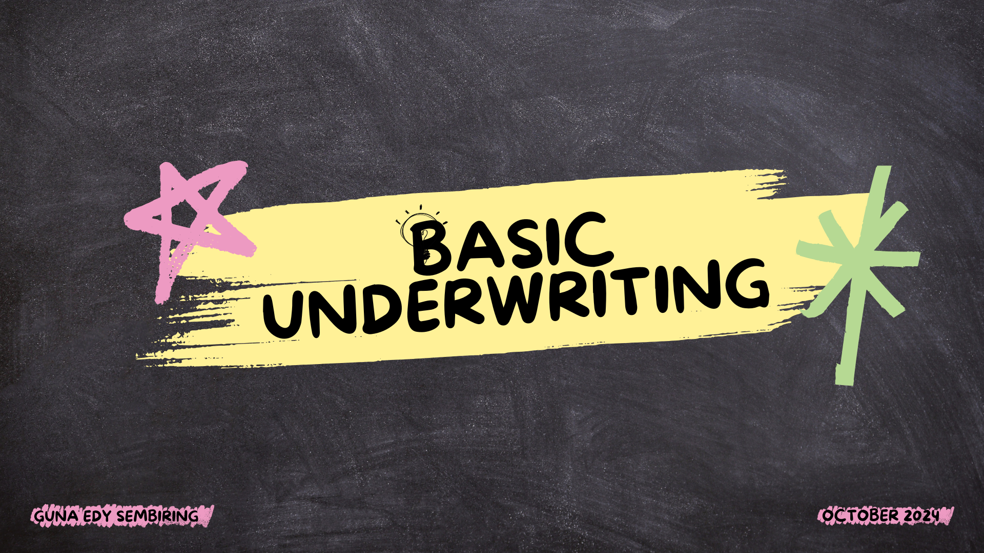 Product Knowledge Basic Underwriting